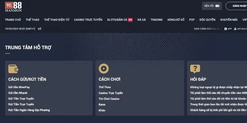 Nhà cái uy tín hỗ trợ 24/7