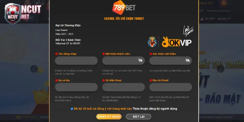 Các bước thực hiện cho người đăng ký tài khoản 789Bet chi tiết
