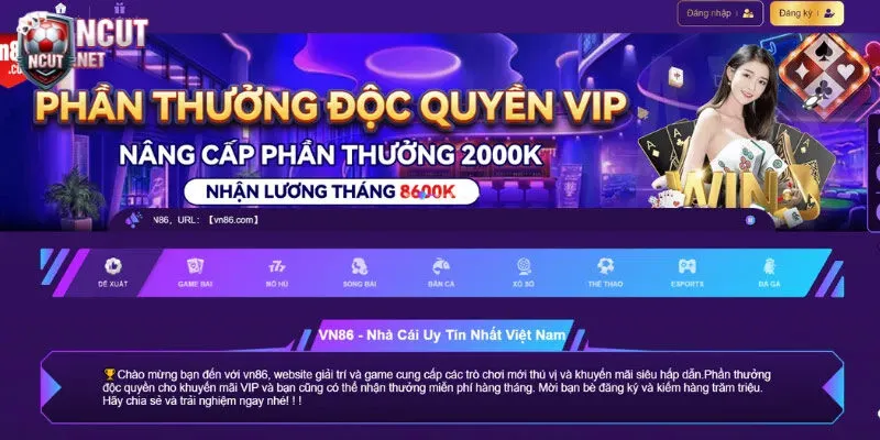 Điều kiện cần thiết để tham gia vào VN86