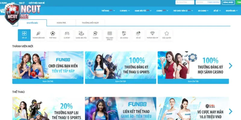 Fun88 - Nhà cái cá cược uy tín hàng đầu hiện nay 4 Khuyến mãi đẳng cấp