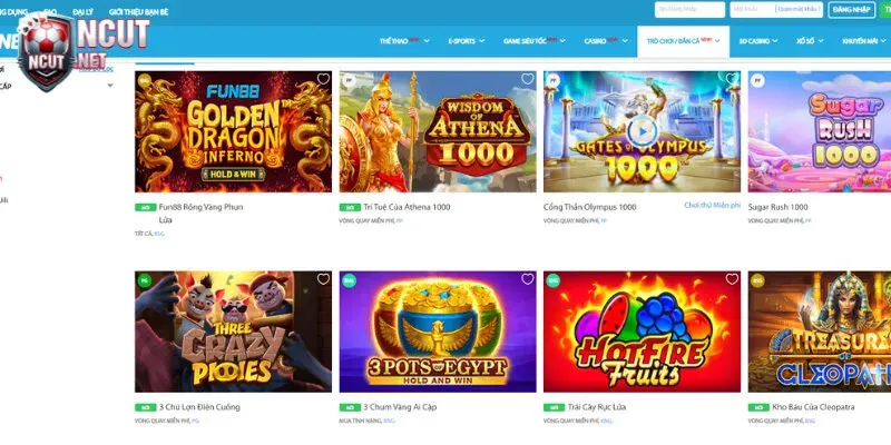 Fun88 - Nhà cái cá cược uy tín hàng đầu hiện nay 6 Slots game hấp dẫn