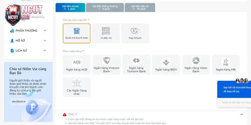"Trend" mới nổi: Quét mã QR - Nạp tiền "siêu tốc"