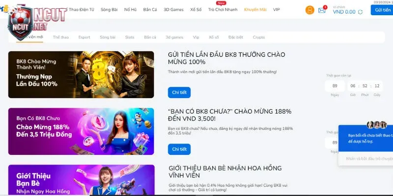 Nhà cái BK8 - Top nhà cái hàng đầu châu Á 10 uu dai gia tri cao tai san choi bk8 1